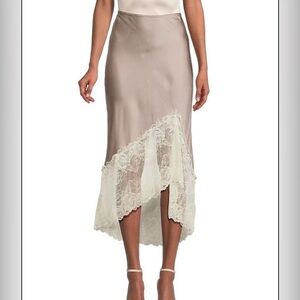 Free People Heart Eyes Half Slip Midi Skirt